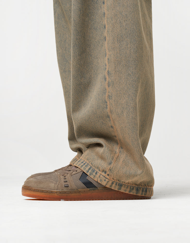 Carhartt WIP Landon Pant - Blue/Leather (Garment Dyed)