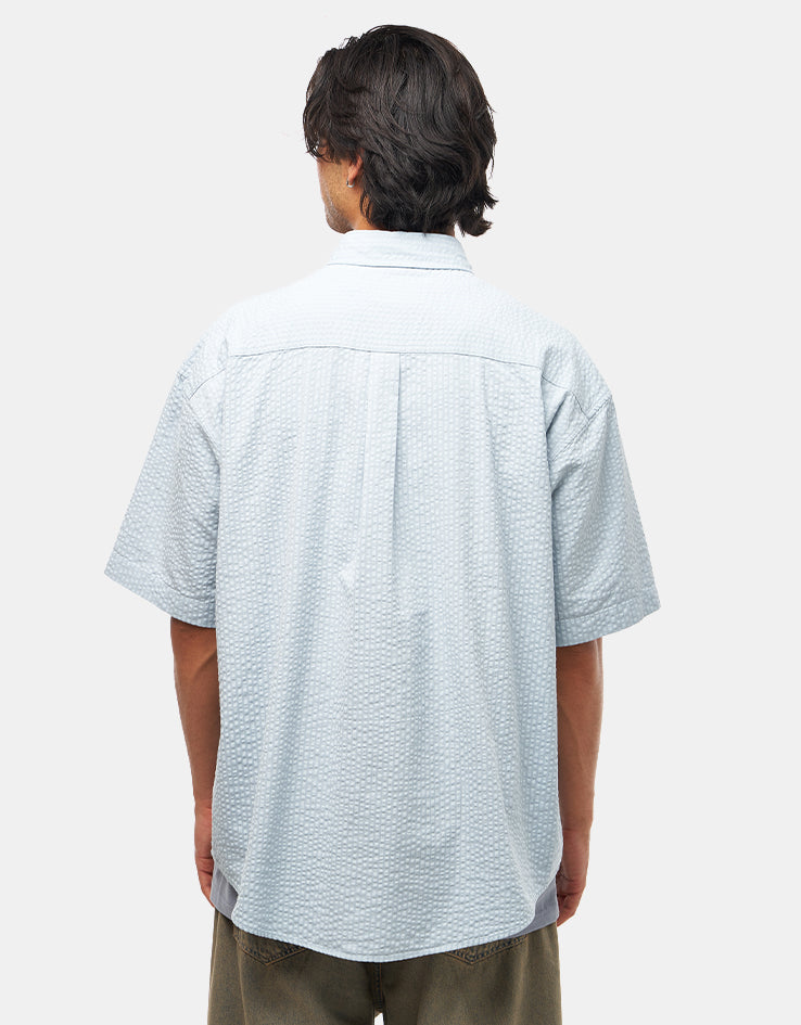 Carhartt WIP Toland S/S Shirt - Toland Stripe/Blue Fog