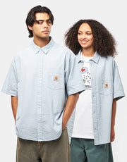 Carhartt WIP Toland S/S Shirt - Toland Stripe/Blue Fog