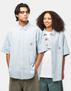 Carhartt WIP Toland S/S Shirt - Toland Stripe/Blue Fog