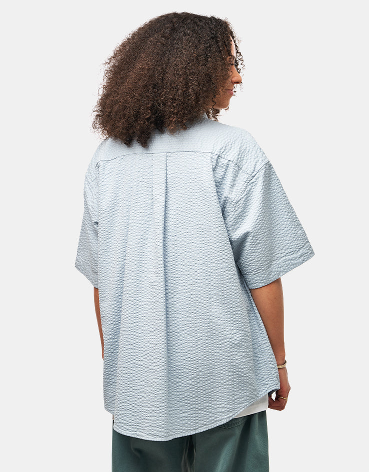 Carhartt WIP Toland S/S Shirt - Toland Stripe/Blue Fog