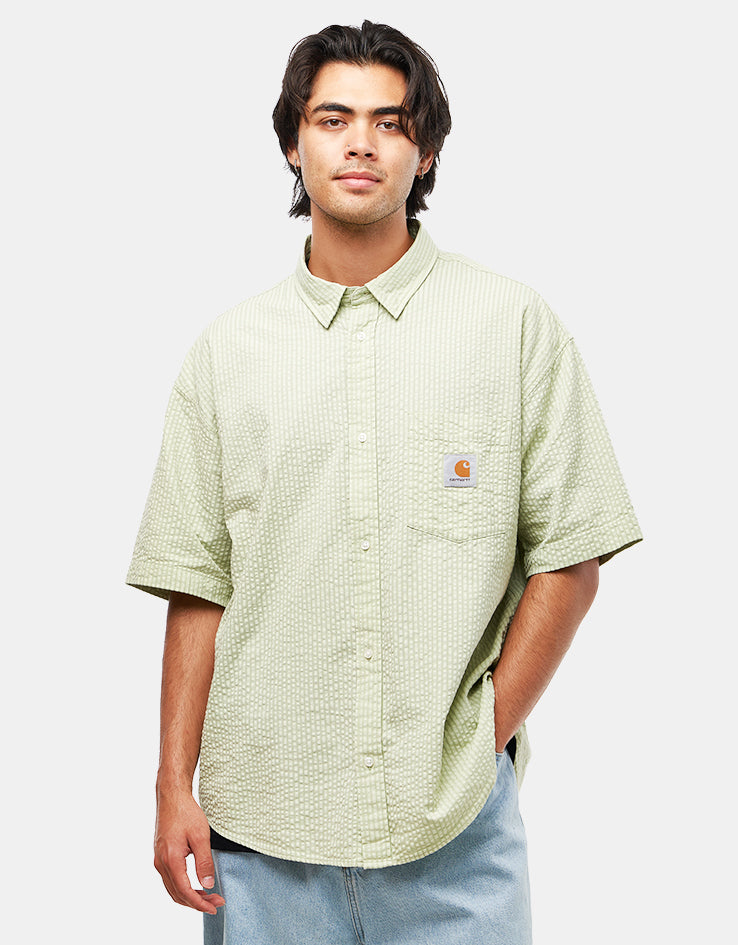 Carhartt WIP Toland S/S Shirt - Toland Stripe/Pale Olive