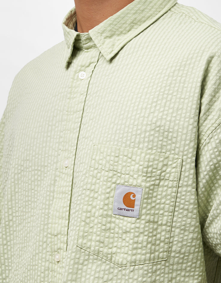 Carhartt WIP Toland S/S Shirt - Toland Stripe/Pale Olive