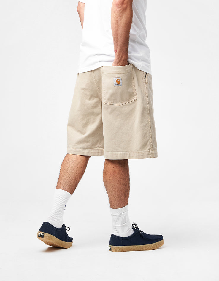 Carhartt WIP Floyde Stretch Twill Shorts - Wall (Garment Dyed)