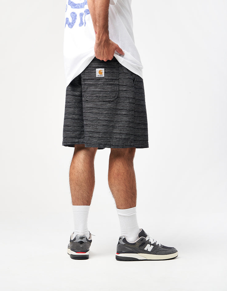 Carhartt WIP Gellar Jacquard Shorts - Gellar Stripe/Black (Rinsed)