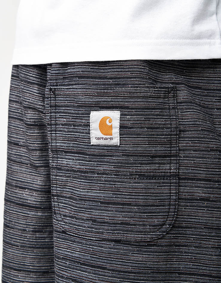 Carhartt WIP Gellar Jacquard Shorts - Gellar Stripe/Black (Rinsed)