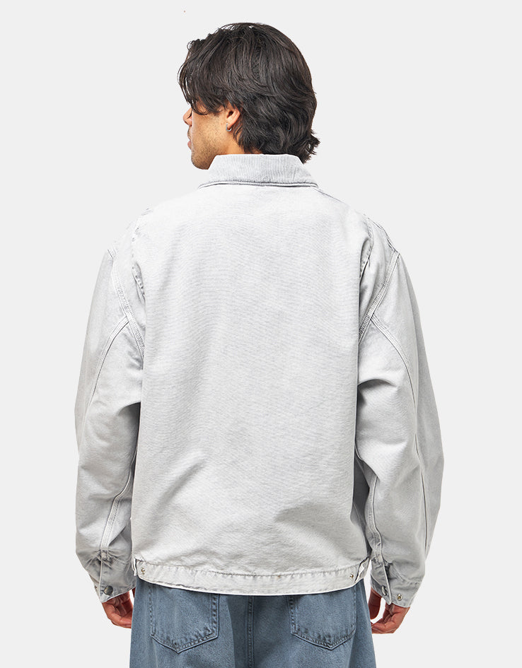 Carhartt WIP OG Detroit Jacket - Black/Black (Chalk Wash)