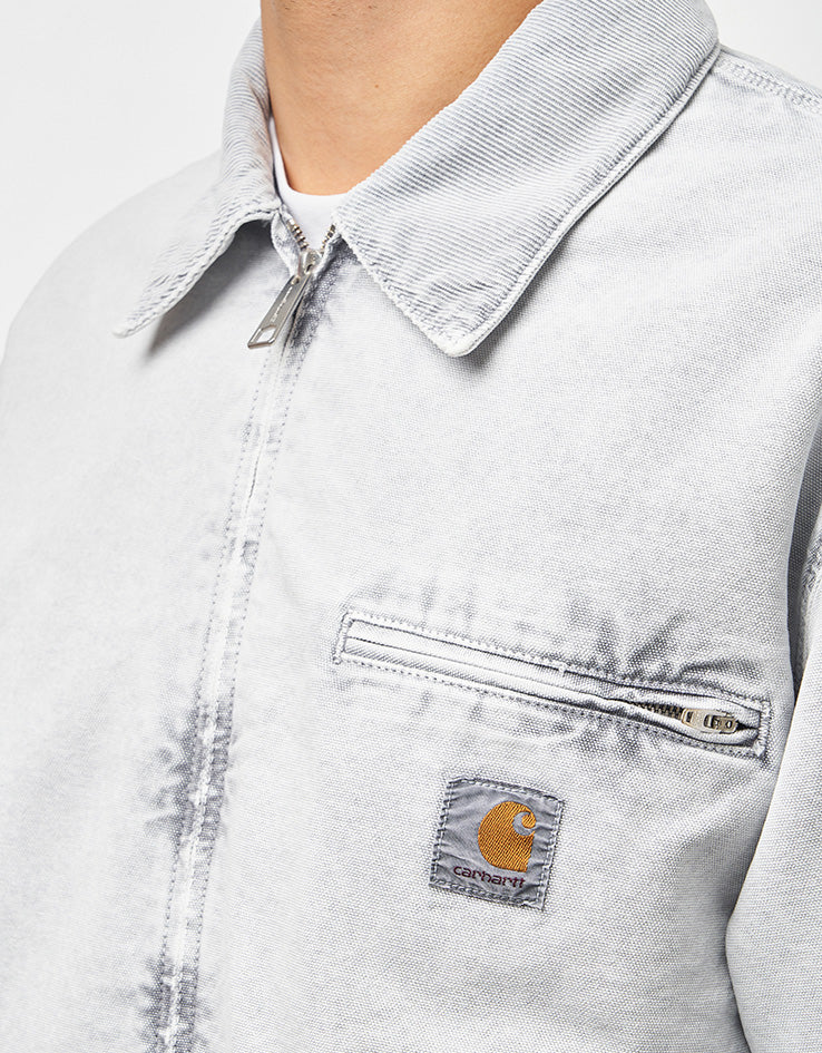 Carhartt WIP OG Detroit Jacket - Black/Black (Chalk Wash)