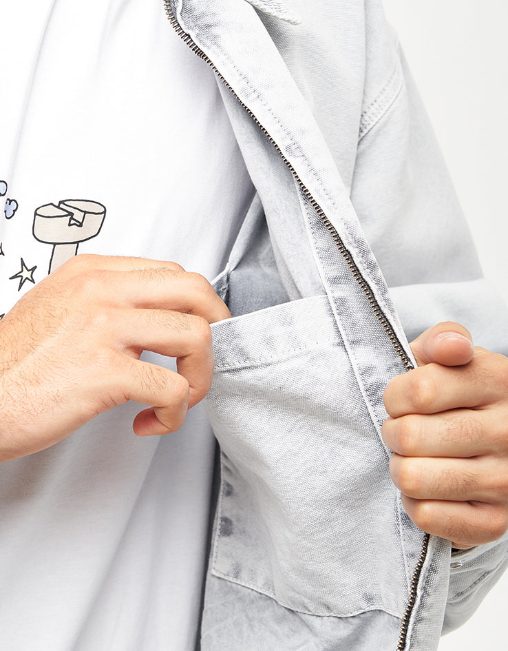 Carhartt WIP OG Detroit Jacket - Black/Black (Chalk Wash)