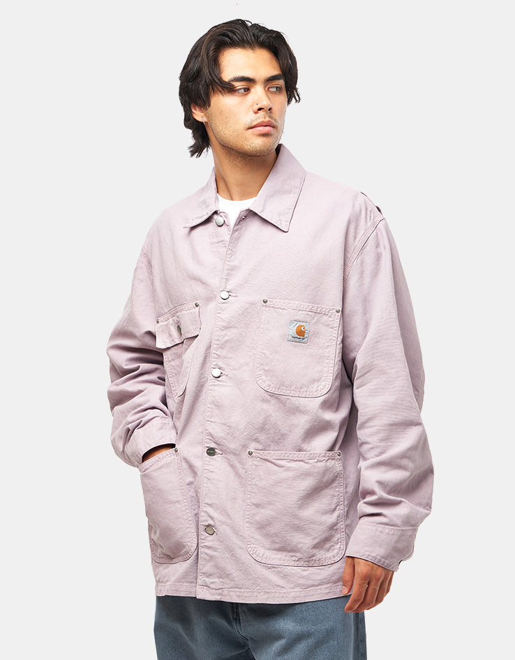 Carhartt WIP Walter Chore Coat - Pink Fog (Garment Dyed)