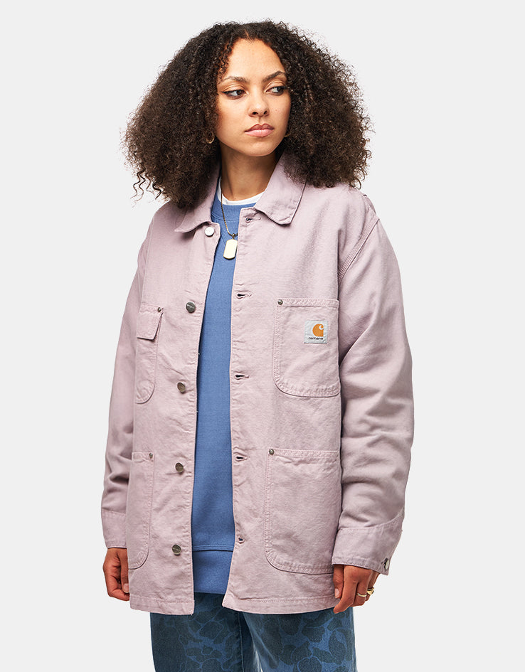 Carhartt WIP Walter Chore Coat - Pink Fog (Garment Dyed)