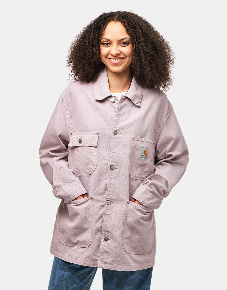 Carhartt WIP Walter Chore Coat - Pink Fog (Garment Dyed)