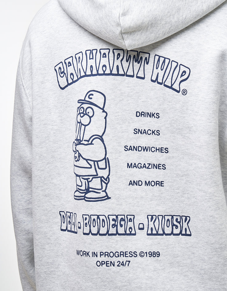 Carhartt WIP Hooded Sandwich Sweatshirt - Ash Heather/Blue