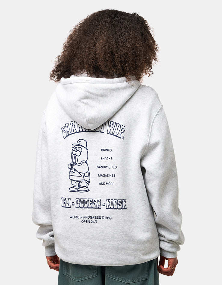 Carhartt WIP Hooded Sandwich Sweatshirt - Ash Heather/Blue