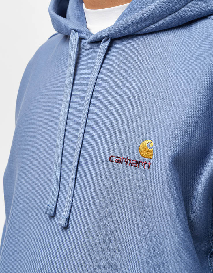 Carhartt WIP Hooded American Script Sweatshirt - Sorrent