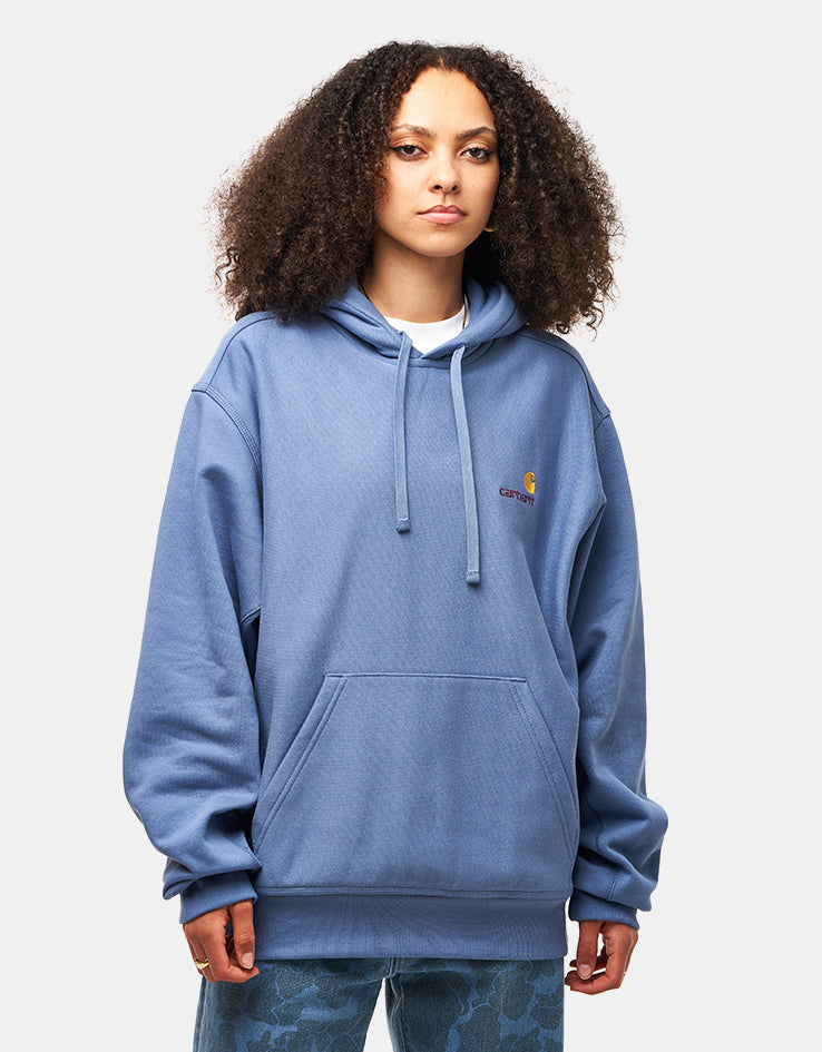 Carhartt WIP Hooded American Script Sweatshirt - Sorrent