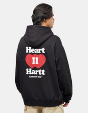 Carhartt WIP Heart II Hartt Hooded Sweat Jacket - Black