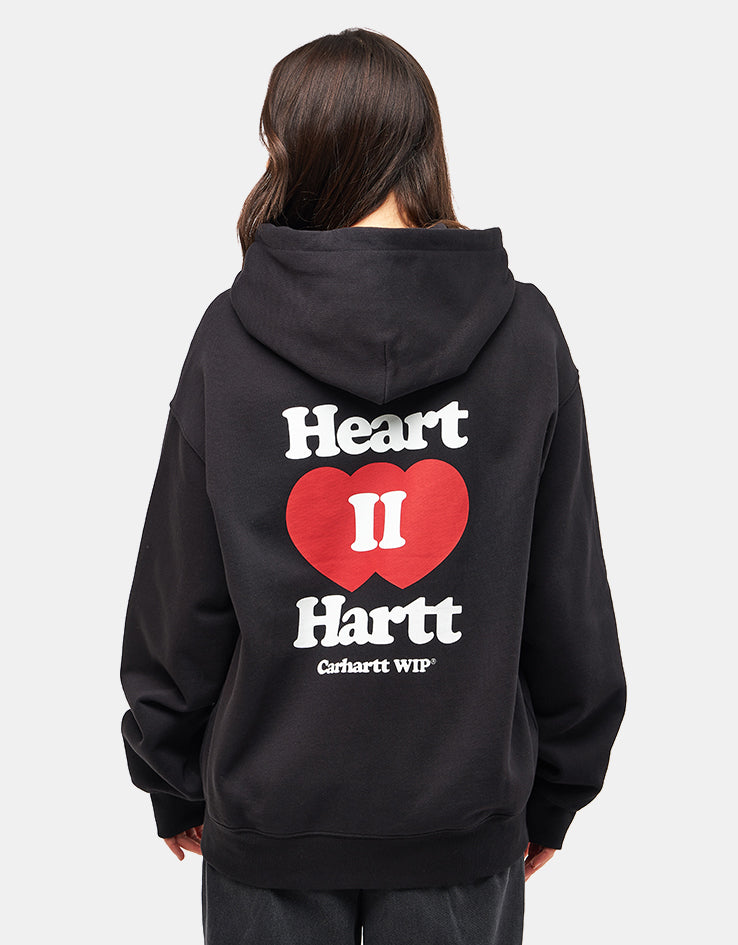 Carhartt WIP Heart II Hartt Hooded Sweat Jacket - Black