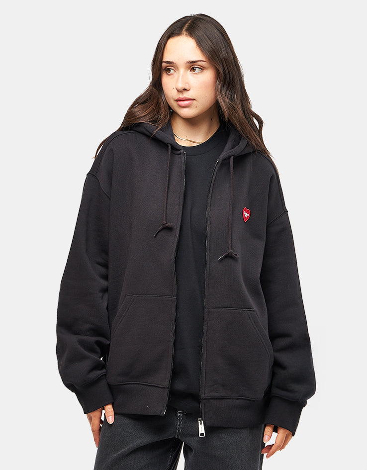 Carhartt WIP Heart II Hartt Hooded Sweat Jacket - Black