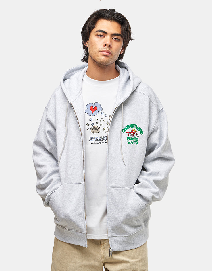 Carhartt WIP Pronto Hooded Sweat Jacket - Ash Heather