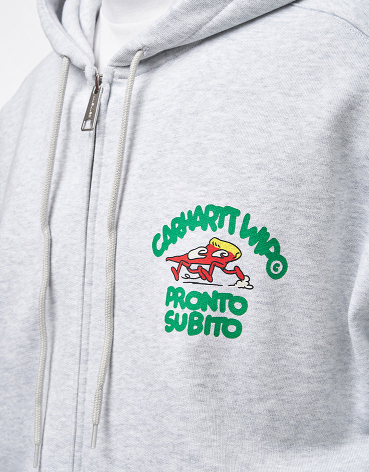 Carhartt WIP Pronto Hooded Sweat Jacket - Ash Heather