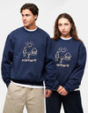 Carhartt WIP Masterpiece Sweatshirt - Air Force Blue/Dusty Hamilton Brown