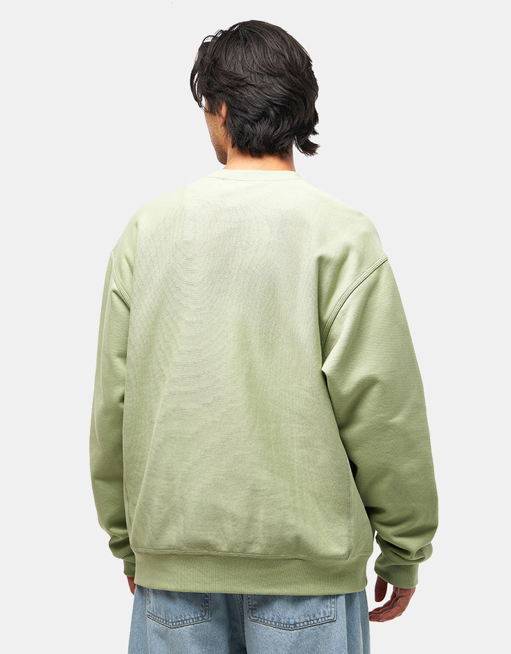 Carhartt WIP American Script Sweatshirt - Pale Olive