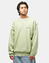 Carhartt WIP American Script Sweatshirt - Pale Olive