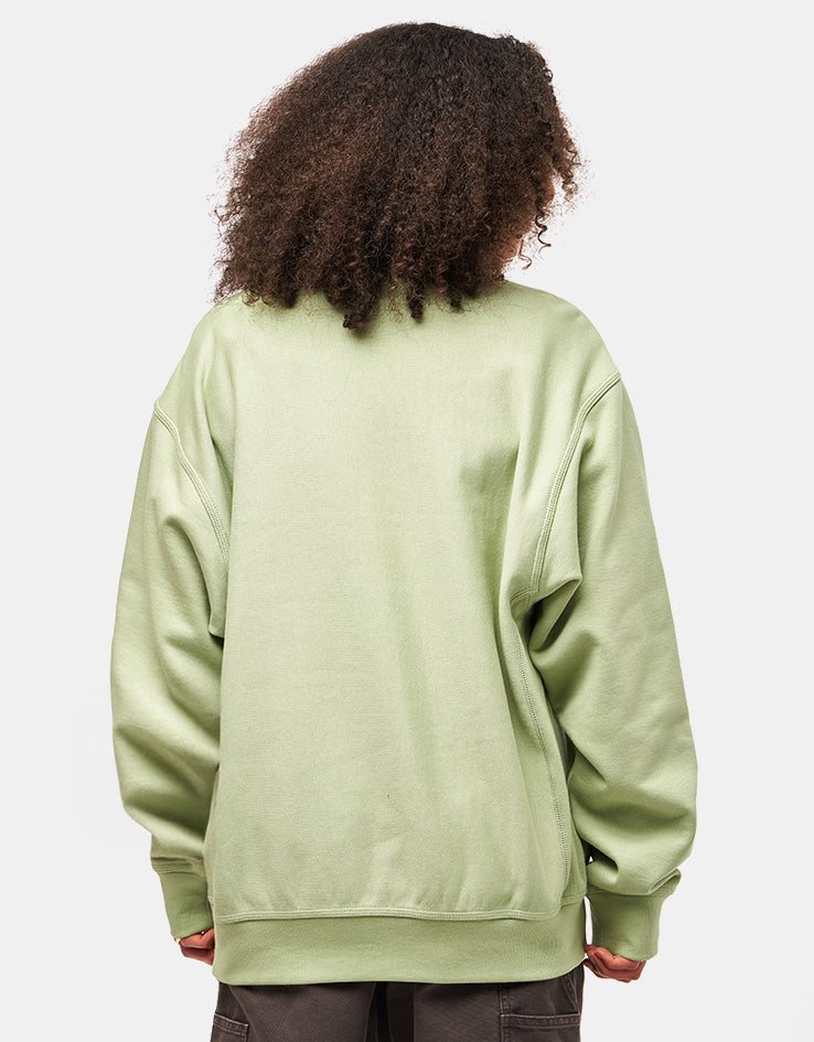 Carhartt WIP American Script Sweatshirt - Pale Olive