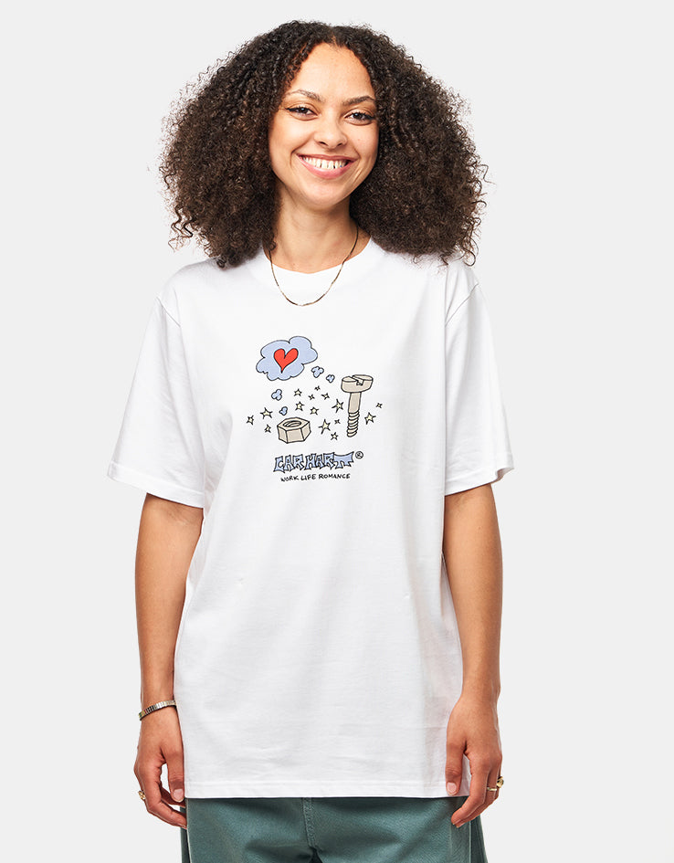 Carhartt WIP Work Life Romance T-Shirt - White
