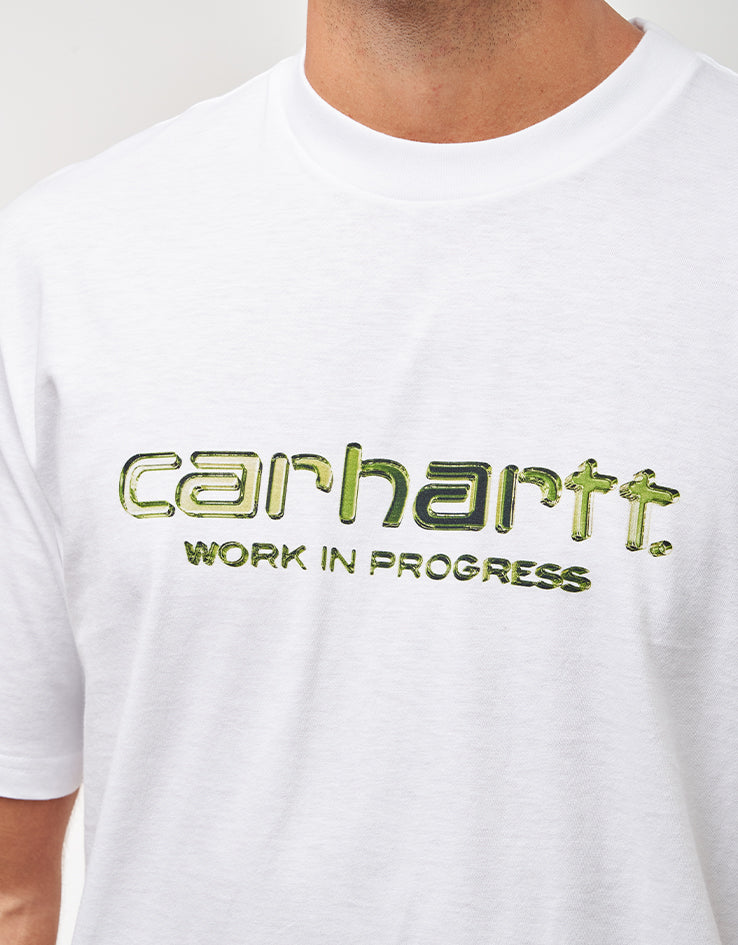 Carhartt WIP Solar Chrome Script T-Shirt - White