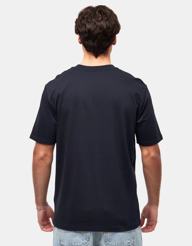 Carhartt WIP Solar Chrome Script T-Shirt - Dark Navy
