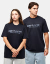Carhartt WIP Solar Chrome Script T-Shirt - Dark Navy