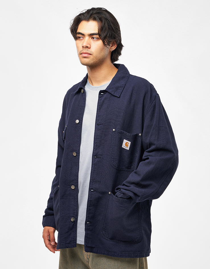 Carhartt WIP Walter Chore Coat - Dark Navy (Garment Dyed)