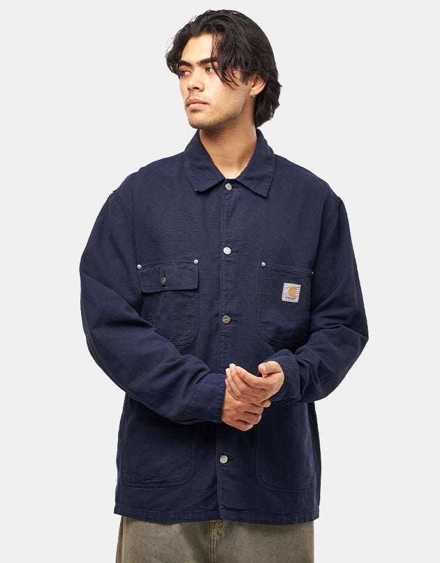 Carhartt WIP Walter Chore Coat - Dark Navy (Garment Dyed)