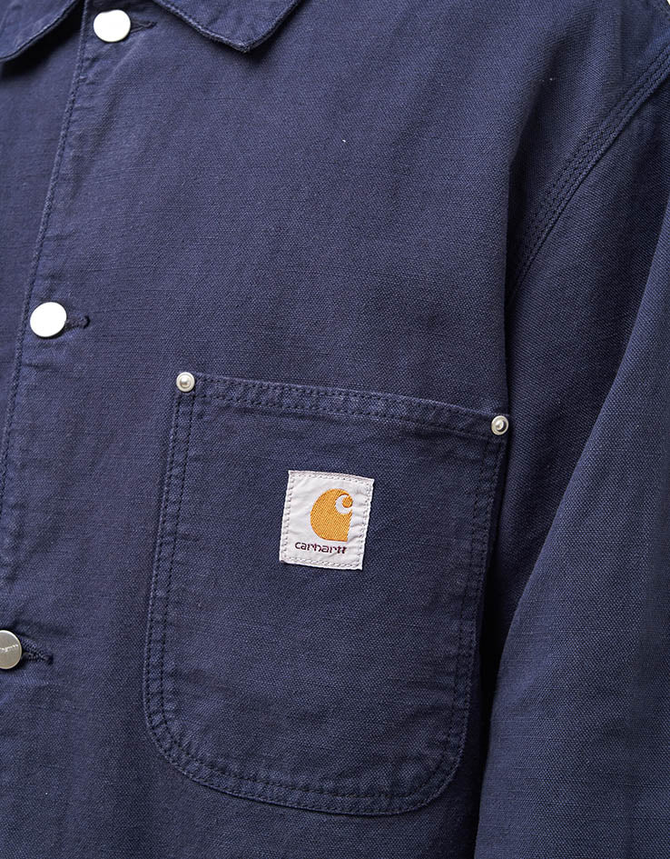 Carhartt WIP Walter Chore Coat - Dark Navy (Garment Dyed)