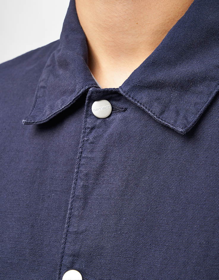 Carhartt WIP Walter Chore Coat - Dark Navy (Garment Dyed)