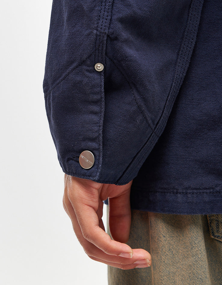 Carhartt WIP Walter Chore Coat - Dark Navy (Garment Dyed)