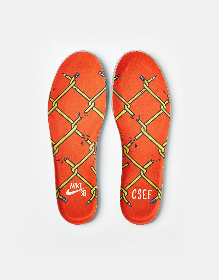 Nike SB 'CSEF' Dunk Low Pro QS Skate Shoes - Summit White/Black-White-Iron Grey