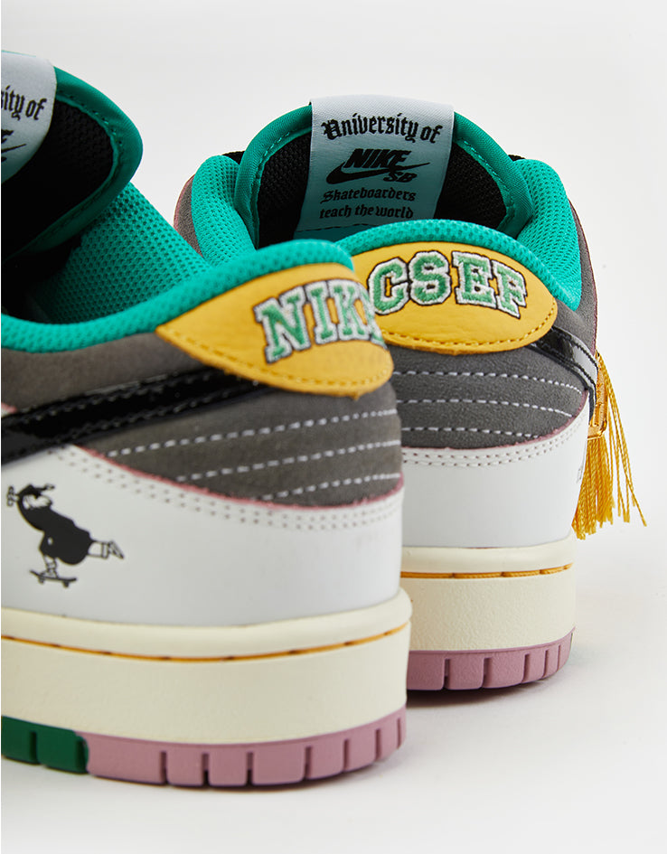 Nike SB 'CSEF' Dunk Low Pro QS Skate Shoes - Summit White/Black-White-Iron Grey