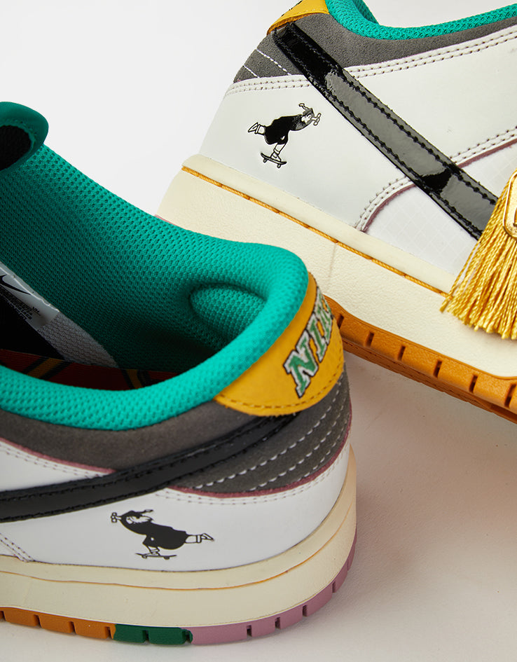 Nike SB 'CSEF' Dunk Low Pro QS Skate Shoes - Summit White/Black-White-Iron Grey