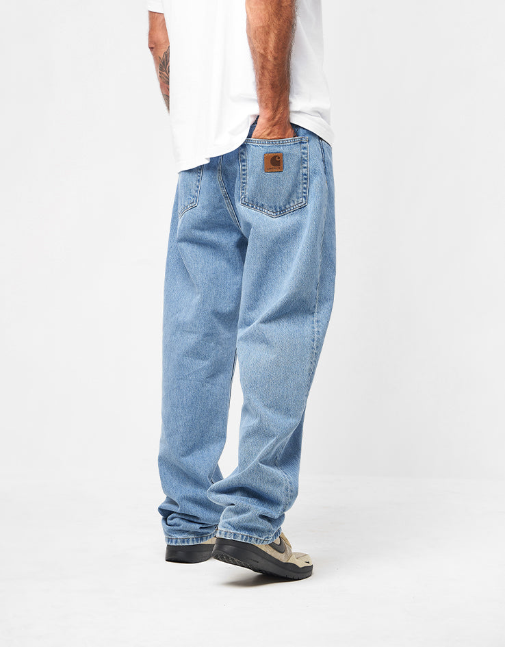 Carhartt WIP Aaron Pant - Blue (Stone Bleached)