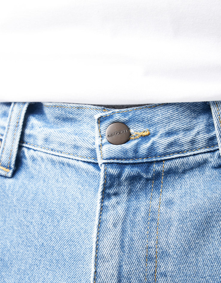 Carhartt WIP Aaron Pant - Blue (Stone Bleached)