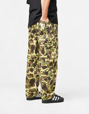 Carhartt WIP Single Knee Pant - Camo Duck/Green (Stone Washed)
