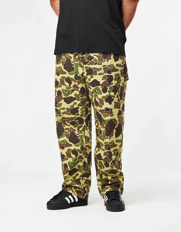 Carhartt WIP Single Knee Pant - Camo Duck/Green (Stone Washed)