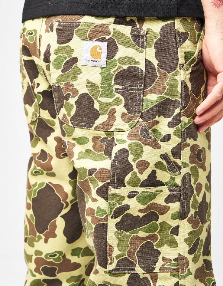 Carhartt WIP Single Knee Pant - Camo Duck/Green (Stone Washed)