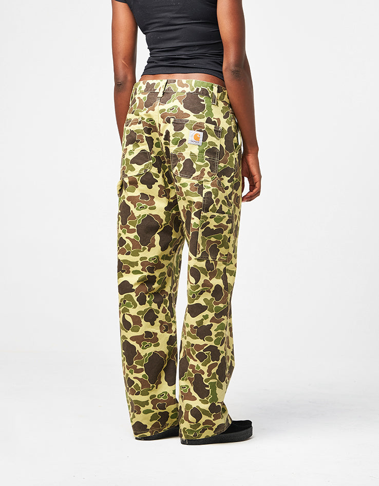 Carhartt WIP Single Knee Pant - Camo Duck/Green (Stone Washed)