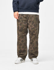 Carhartt WIP Single Knee Pant - Camo Duck/Green/Porphyry (Garment Dyed)
