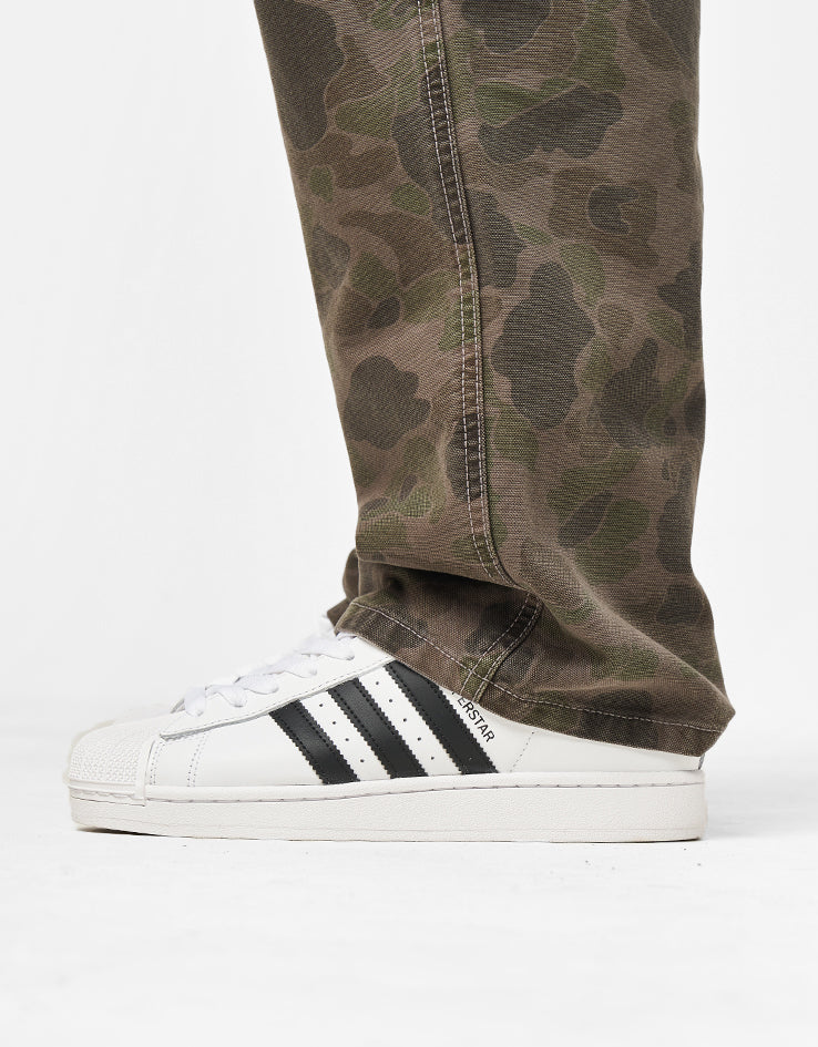 Carhartt WIP Single Knee Pant - Camo Duck/Green/Porphyry (Garment Dyed)