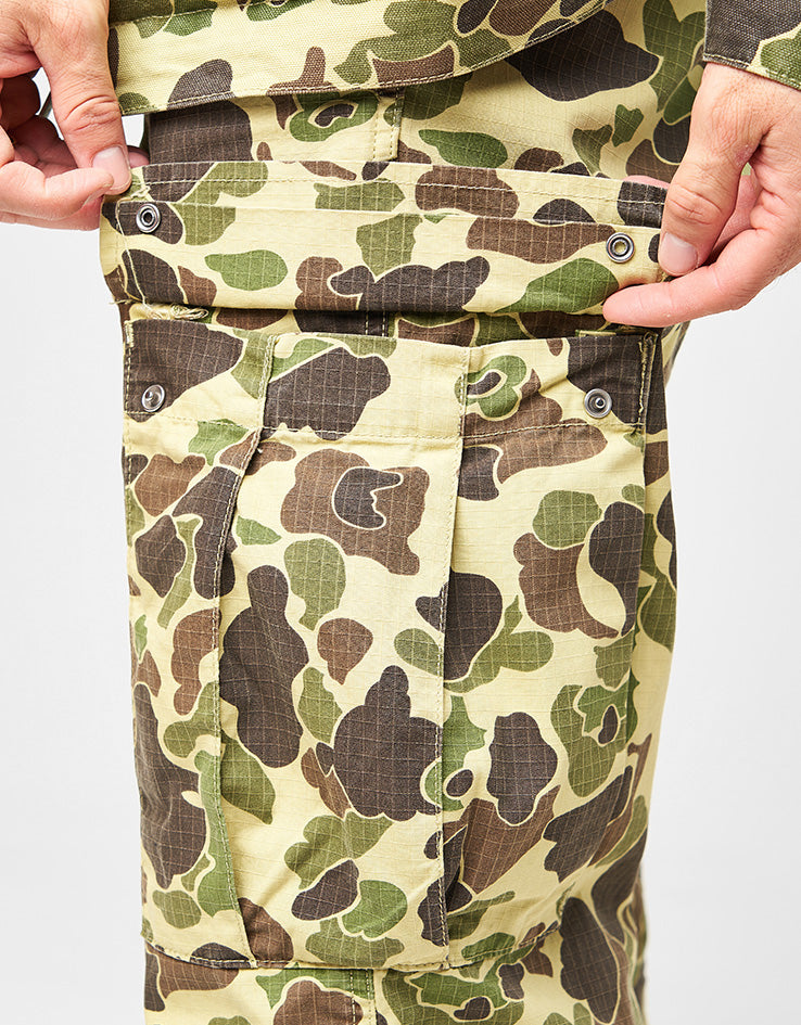 Carhartt WIP Duck Cargo Pant - Camo Duck/Green (Stone Washed)